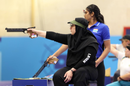 ساره جوانمردی درجایگاه پنجم میکس تپانچه بادی پارالمپیک2024