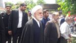 لحظه اصابت موشک در نزدیکی محل حضور اژه‌ای در راهپیمایی روز قدس؛ رئیس قوه قضاییه: مردم ما از بمباران نمی‌ترسن